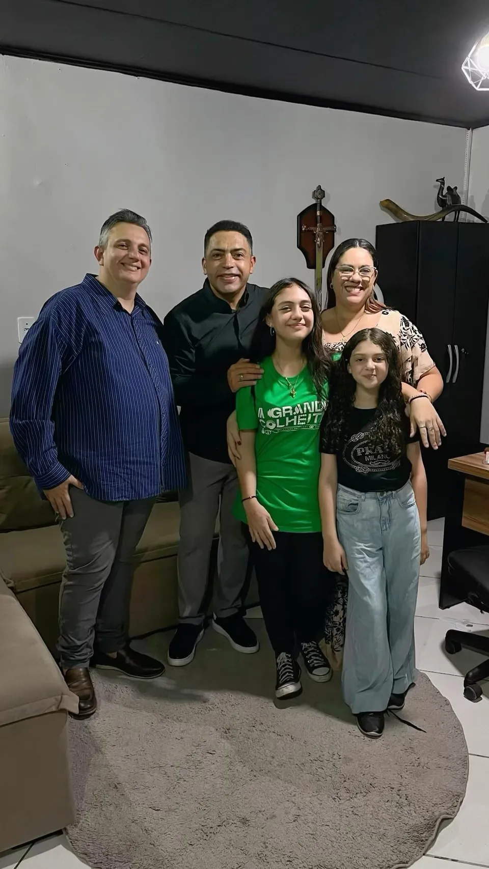 Famílias da MUP reunidas no salão da igreja